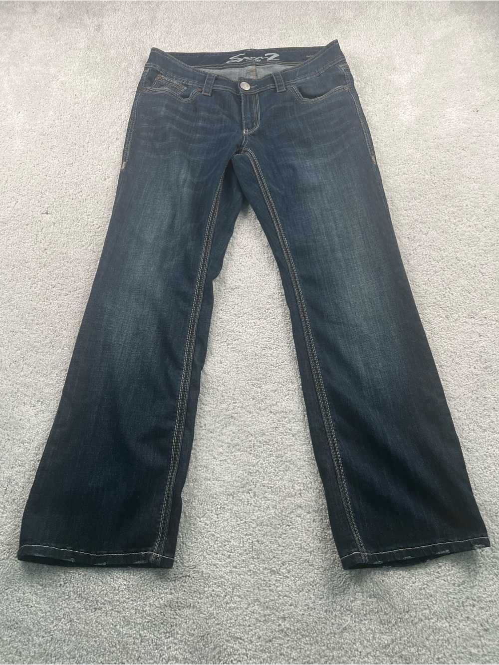 Seven7 Dark Blue Flare Jeans